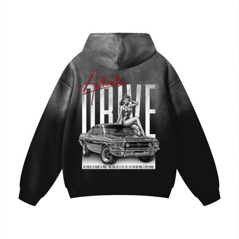 Heavyweight Sunfade Oversized Hoodie - Authentic Drive