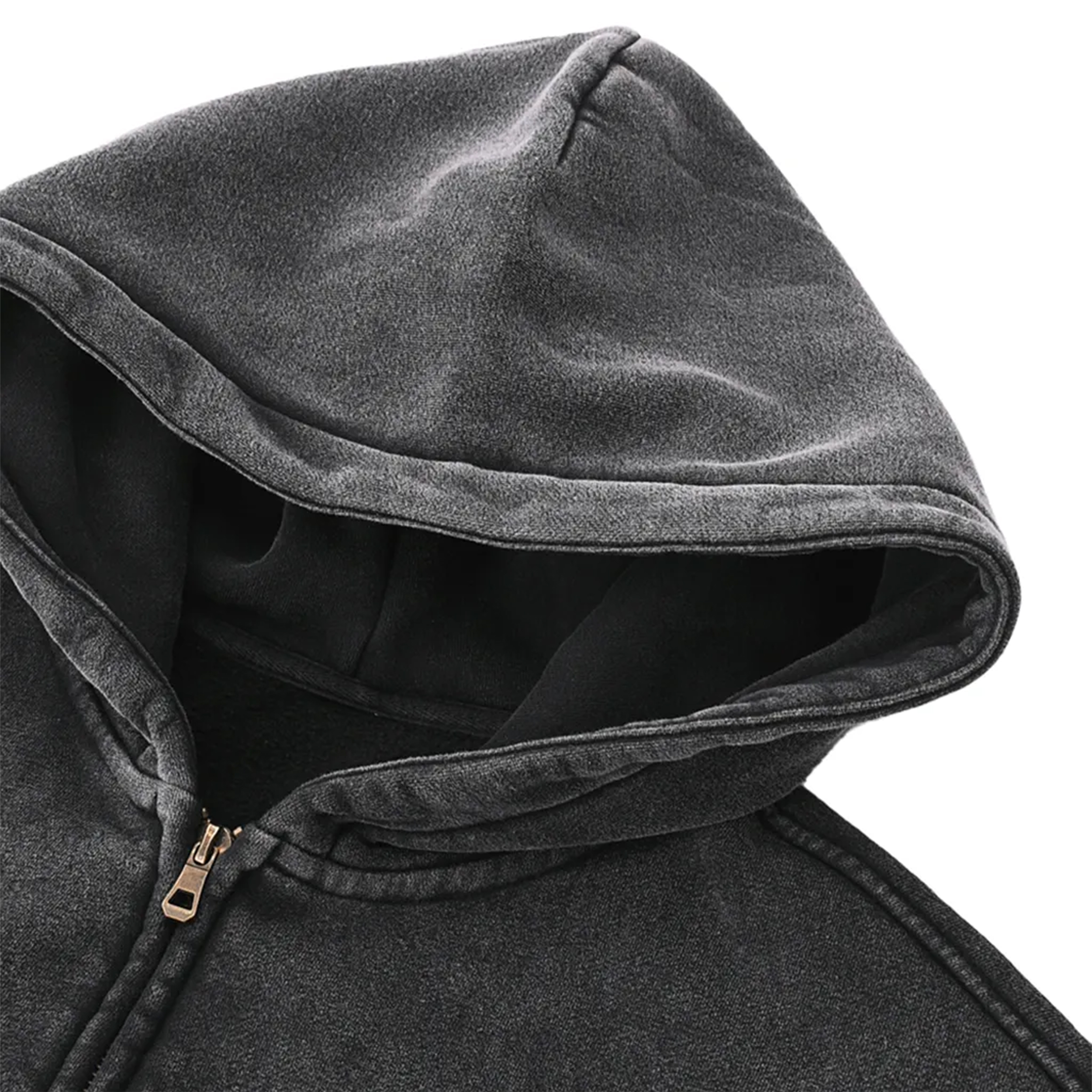Zip-Through Boxy Hoodie - Image 3